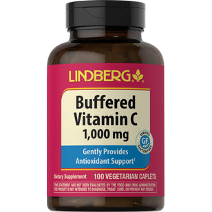 Vitamina C amortiguada 1000 mg 100 Tabletas vegetarianas       