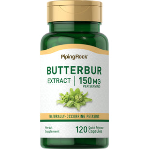 Butterbur Extract, 150 mg (per serving), 120 Quick Release Capsules