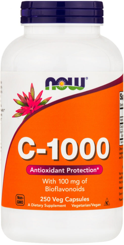 C-1000 com Bioflavonoides 1000 mg 250 Cápsulas vegetarianas     