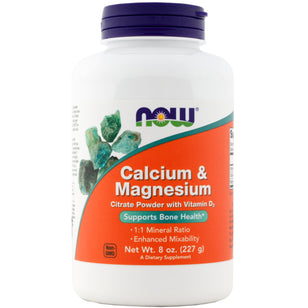 Calcium Citrate & Magnesium plus D3 Powder, 8 oz (227 g) Bottle