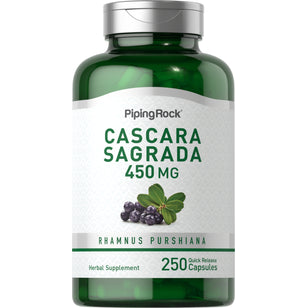 Cascara Sagrada  450 mg 250 Kapsler for hurtig frigivelse     