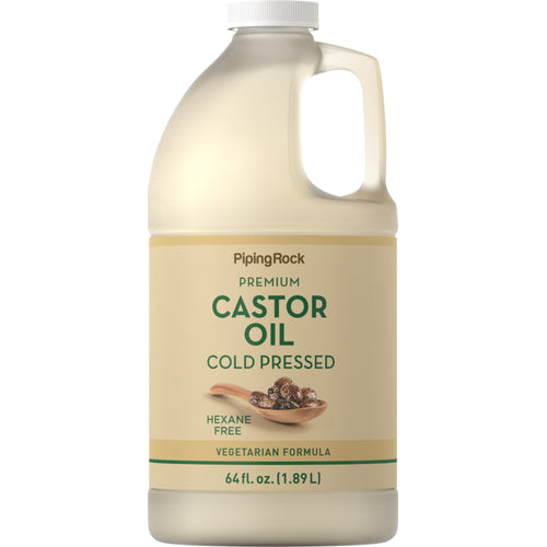 Castor Oil (Cold Pressed) Hexane Free, 64 fl oz (1.89 L) Bottle