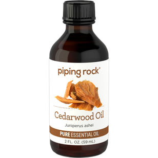 Cedarwood Pure Essential Oil (GC/MS Tested), 2 fl oz (59 mL) Bottle