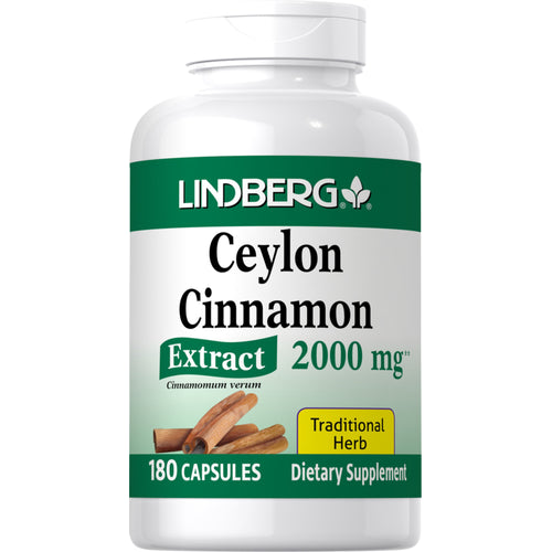 Ceylon Cinnamon Extract, 2000 mg, 180 Capsules