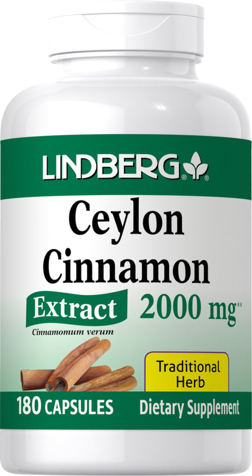 Canela Ceylon  2000 mg 180 Cápsulas     