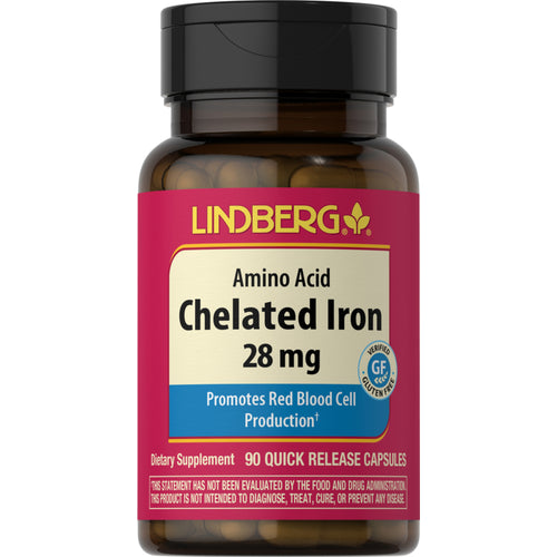 Chelated Iron, 28 mg, 90 Quick Release Capsules