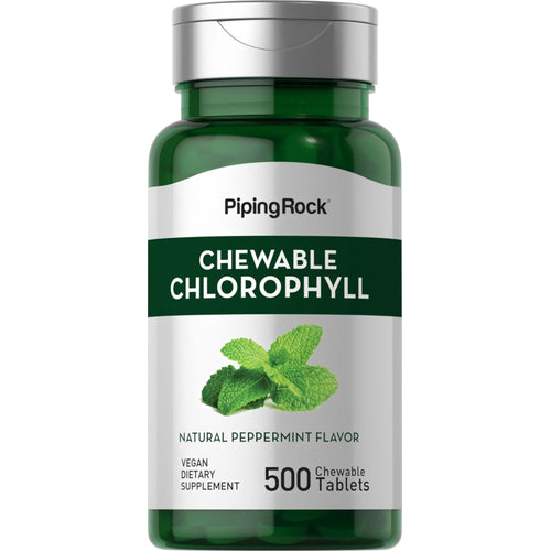 Chlorophylle et menthe à mâcher (Double Force) 500 Comprimés à croquer       