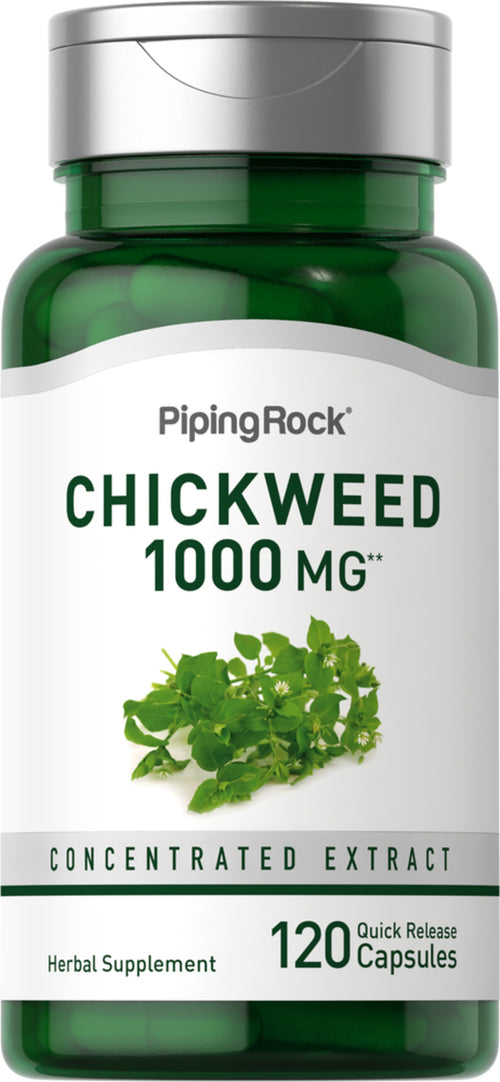 Chickweed, 1000 mg, 120 Quick Release Capsules Bottle