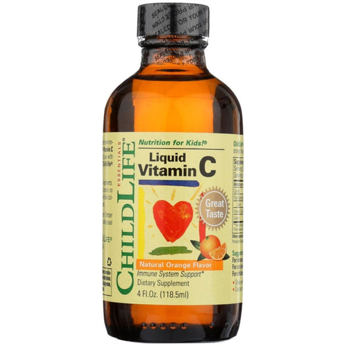 Vitamine C liquide pour enfants (saveur Orange) 4 onces liquides 118.5 mL Bouteille    