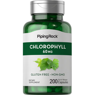 Chlorophyll, 60 mg, 200 Quick Release Capsules