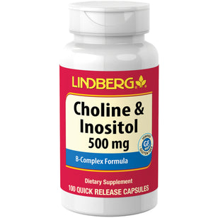 Cholin & Inositol 500 mg 100 Kapsler for hurtig frigivelse       