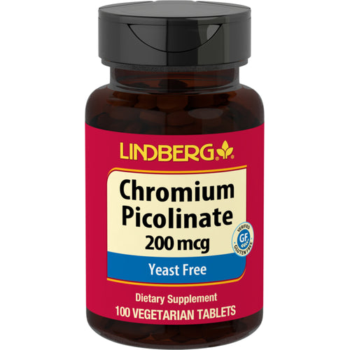 Chromium Picolinate, 200 mcg, 100 Vegetarian Tablets
