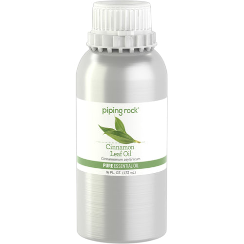 Óleo essencial puro de folhas de canela (GC/MS Testado) 16 fl oz 473 ml Lata    