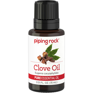 Clove Pure Essential Oil (GC/MS Tested), 1/2 fl oz (15 mL) Dropper Bottle