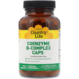 Comprimidos de Complexo B Coenzima 120 Cápsulas vegetarianas       