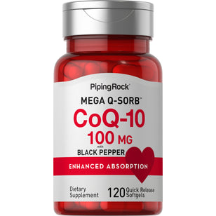 CoQ10 100 mg 120 Cápsulas blandas de liberación rápida     
