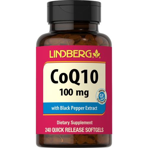 CoQ10 100 mg 240 ซอฟต์เจลแบบปล่อยตัวยาเร็ว     
