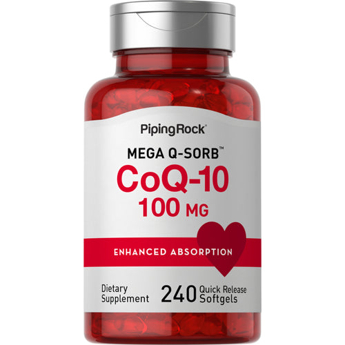 CoQ10 100 mg 240 빠르게 방출되는 소프트젤     