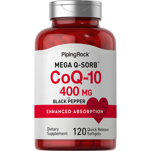 CoQ10, 400 mg, 120 Quick Release Softgels