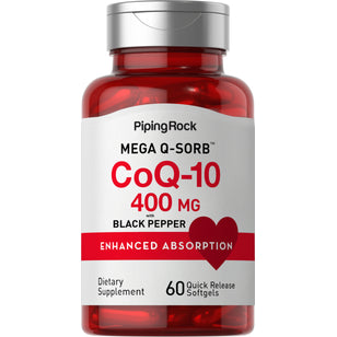 CoQ10, 400 mg, 60 Quick Release Softgels