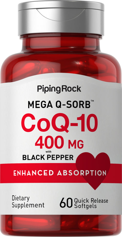 CoQ10 400 mg 60 Softgel for hurtig frigivelse     