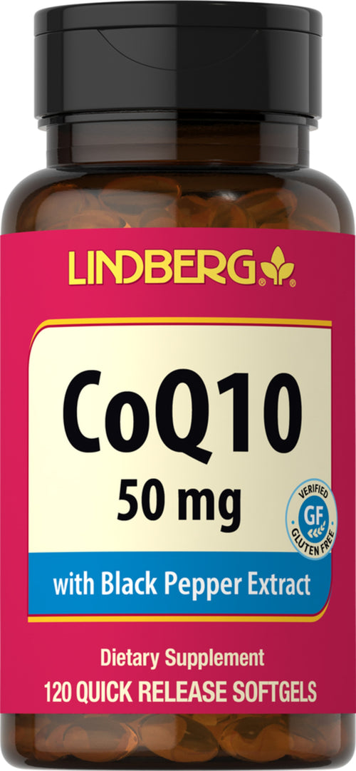 CoQ10 50 mg 120 ซอฟต์เจลแบบปล่อยตัวยาเร็ว     