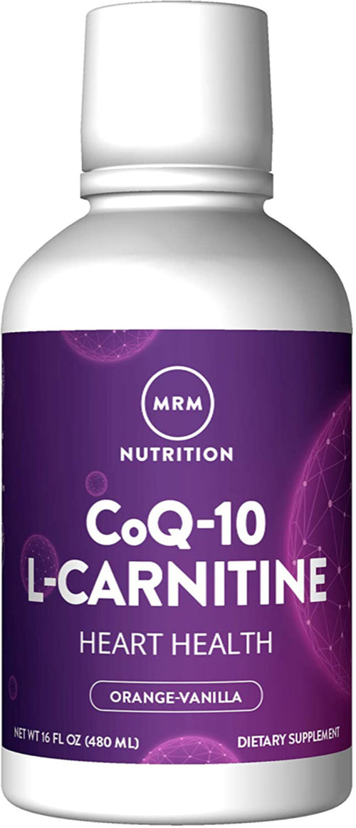 CoQ10 avec L-Carnitine liquide (orange vanille) 16 onces liquides Bouteille      