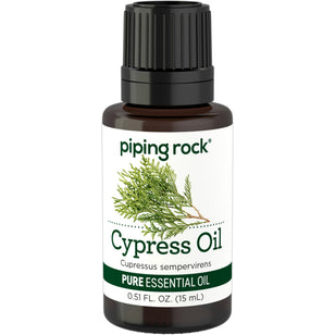 Cypress ren eterisk olja (GC/MS Testad) 1/2 fl oz 15 ml Pipettflaska    