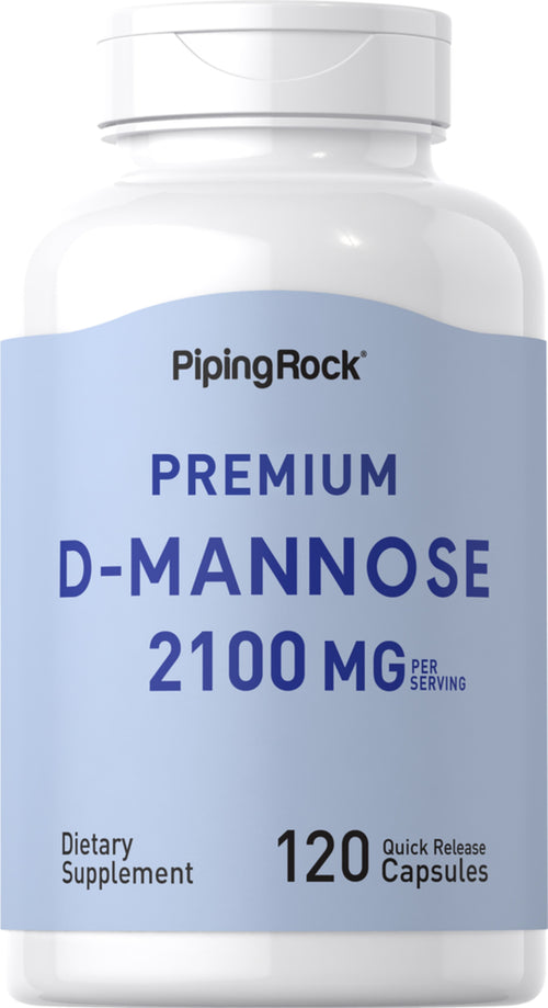 D-Mannose, 2100 mg (per serving), 120 Quick Release Capsules