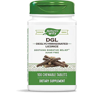 DGL Licorice Root Chewable (Deglycyrrhizinated), 100 Chewable Tablets