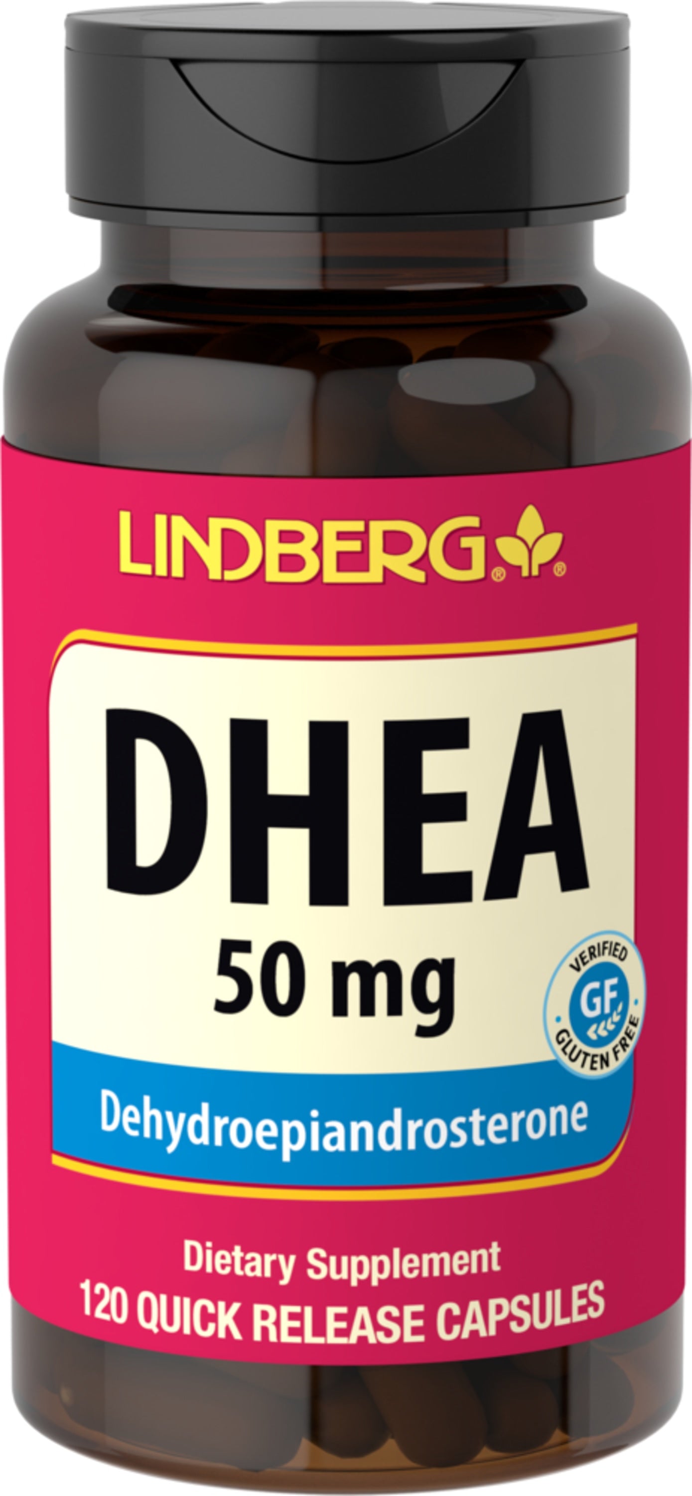 DHEA 50 mg 120 Kapsler for hurtig frigivelse - Lindberg