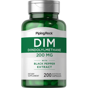 DIM (Diindolylmethane), 200 mg, 200 Quick Release Capsules