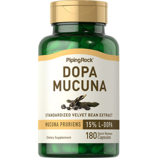 DOPA Mucuna Pruriens (standardiserat) 350 mg 180 Snabbverkande kapslar     