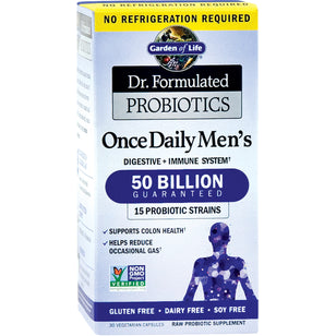 Dr. Formulated Probiotics Once Daily สำหรับผู้ชาย,50 พันล้าน CFU 30 แคปซูลผัก     