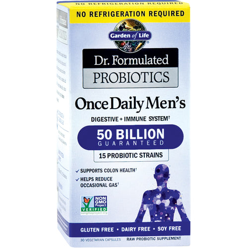 Dr. Formulated probiotik za muškarce jednom dnevno,50 Milijarda CFU 30 Vegetarijanske kapsule     