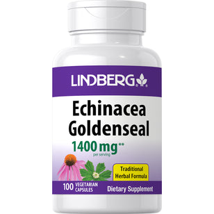 Echinacea Goldenseal, 1400 mg (per serving), 100 Vegetarian Capsules