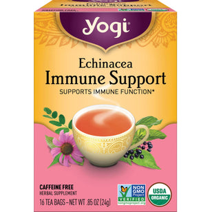 Tisane d'échinacée pour la défense immunitaire 16 Sachets de thé       