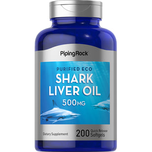 Экологически чистое масло печени акулы 500 мг 200 Быстрорастворимые гелевые капсулы     