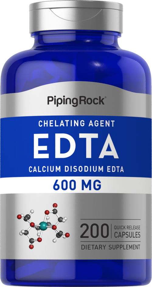EDTA Calcium Disodium, 600 mg, 200 Quick Release Capsules Bottle