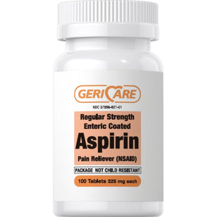 Enteric Coated Aspirin 325 mg, 100 Enteric Coated Tablets