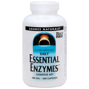 Fordøjelseshjælp af essentielle enzymer 500 mg 240 Kapsler     