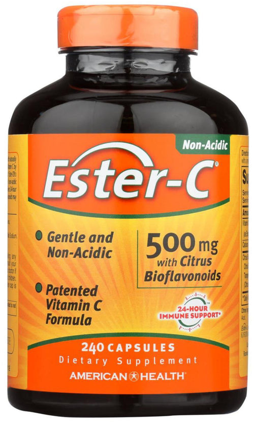 Ester C med sitrus-bioflavonoider 500 mg 240 Kapsler     
