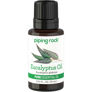 Eucalyptus Pure Essential Oil (GC/MS Tested), 1/2 fl oz (15 mL) Dropper Bottle