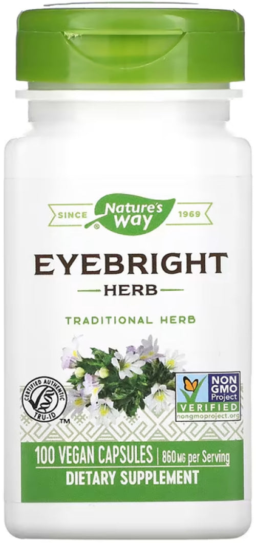 Eyebright 860 mg (par portion) 100 Gélules véganes     