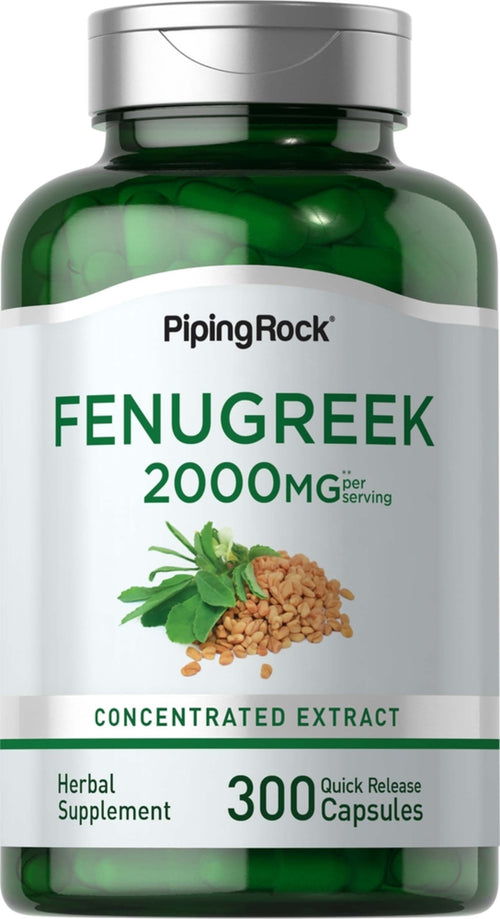 Fenugreek, 2000 mg (per serving), 300 Quick Release Capsules