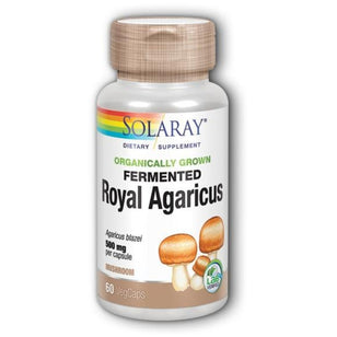발효 로얄 아가리쿠스 버섯 (유기농) 500 mg 60 식물성 캡슐     