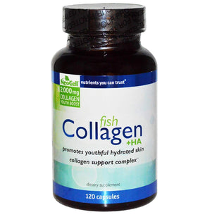 Fish Collagen + Hyaluronic Acid, 120 Capsules
