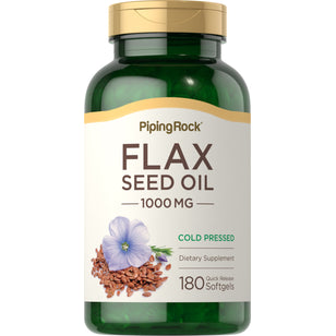 Flaxseed Oil, 1000 mg, 180 Quick Release Softgels