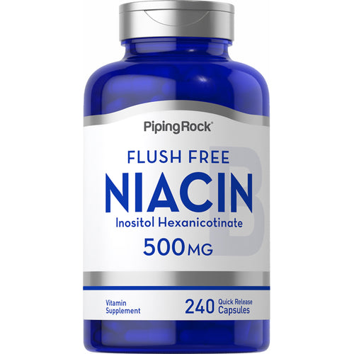Flush Free Niacin, 500 mg, 240 Quick Release Capsules-Bottle