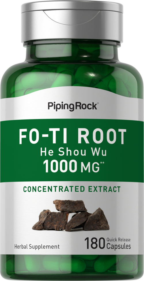 He-Shou-Wu Rădăcină de Fo-Ti  1000 mg 180 Capsule cu eliberare rapidă     